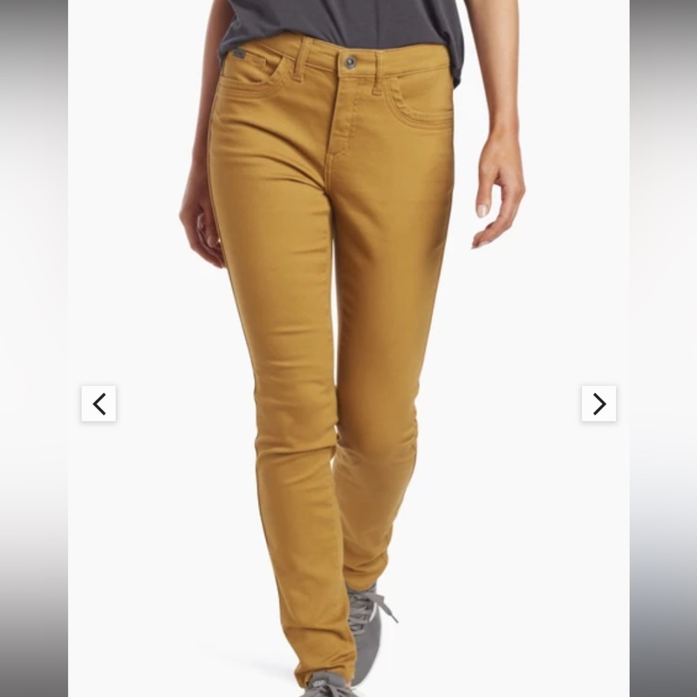 Kuhl Women's Skinny Pants in Golden Yellow